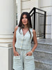 Women Sleeveless Tank Top And Shorts Set