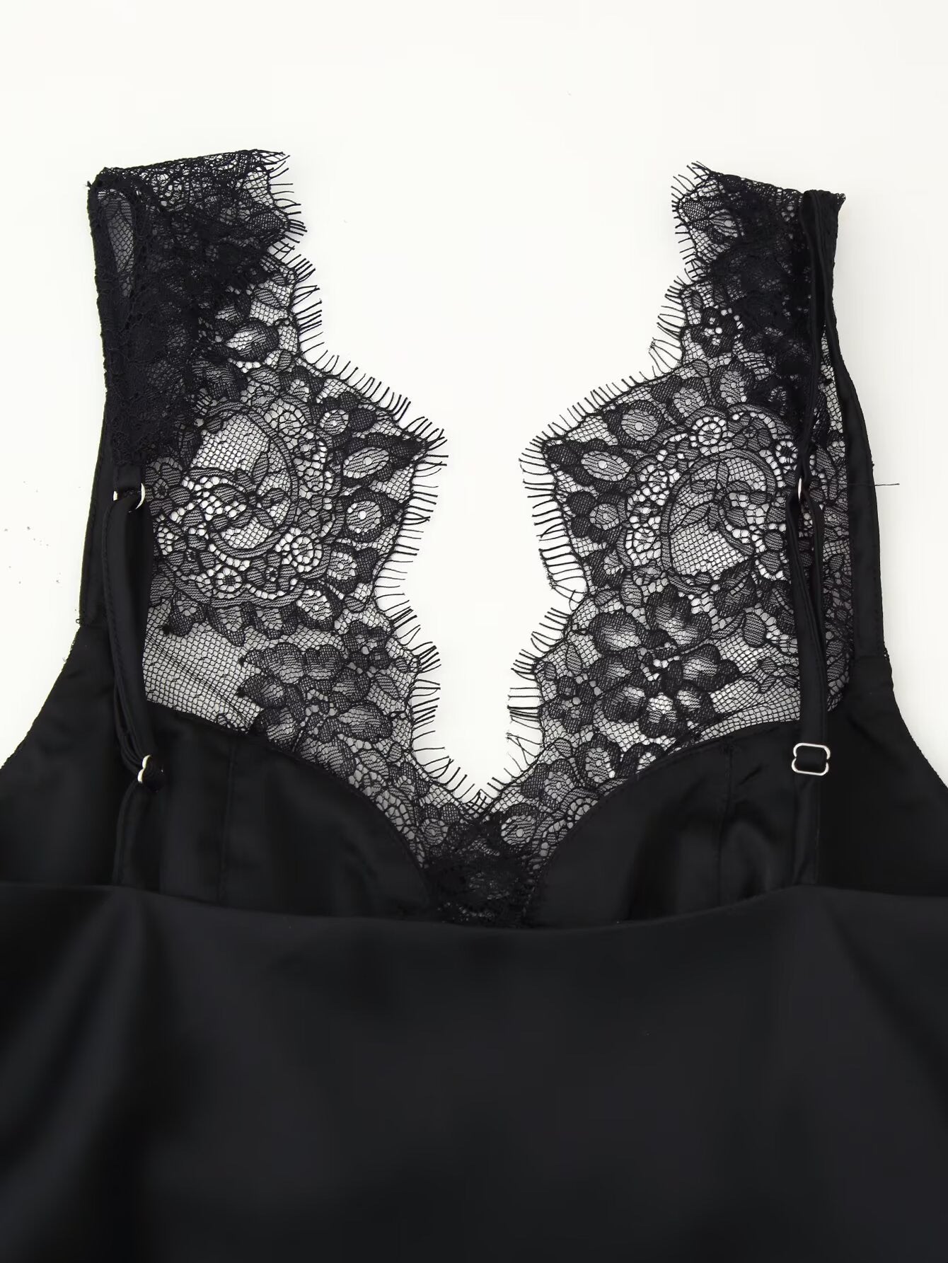 Women lace satin vest top camisole