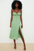 Women Open Shoulder Floral Dress