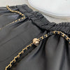 Women's High Waist Real Leather Shorts