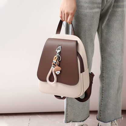 Small Leather Designer Backpack Purse for Women