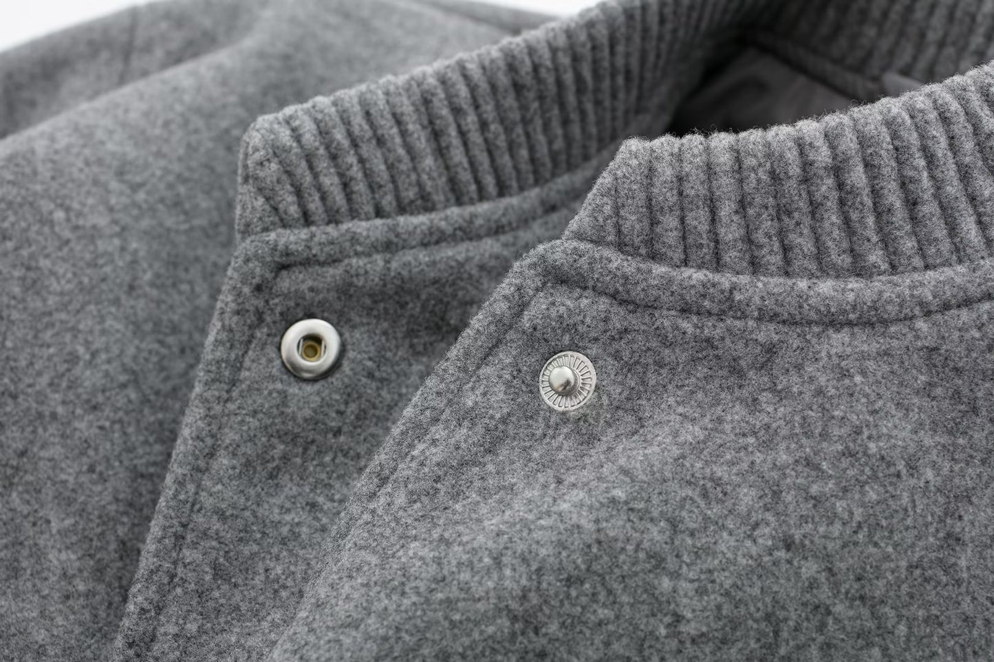 Women Loose Wool Bomber Pilot Jacket