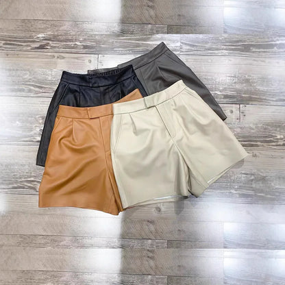 Bold Leather Shorts for Women