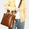 brown briefcase leather crossbody bag