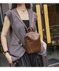 Women Mini Leather Backpack Purse Bag