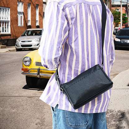 Genuine Leather Men’s Messenger Crossbody Bag