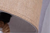 Handmade Rope Linen Table Lamp for Rustic Bedroom