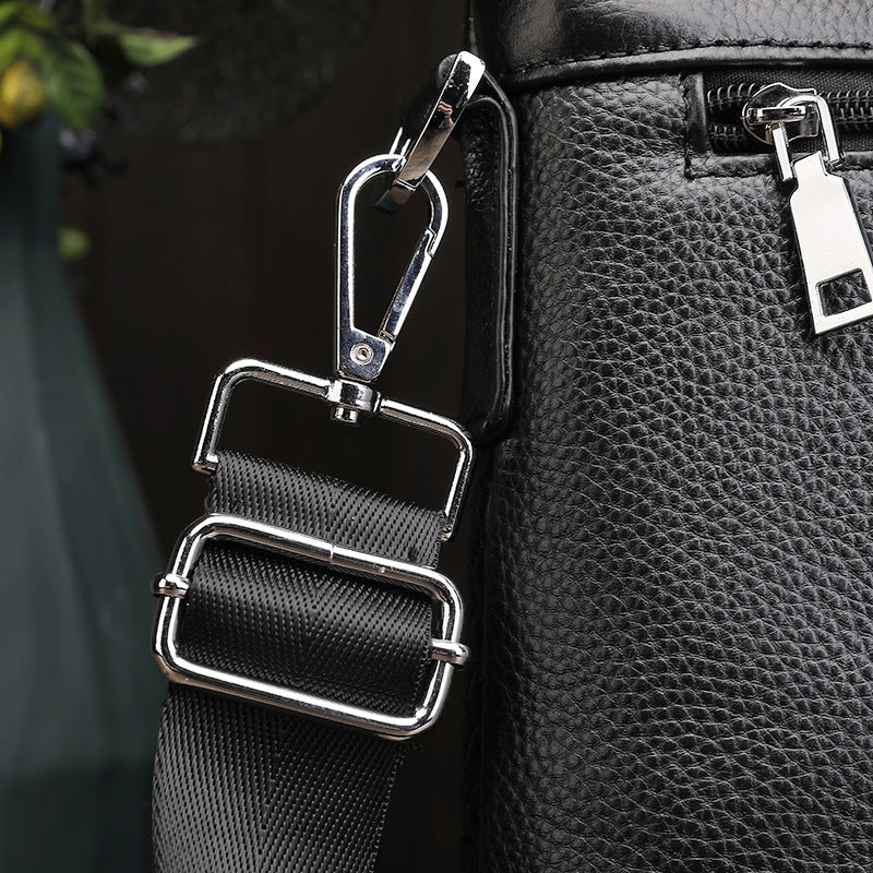 Genuine Leather Men's Office Briefcase Bag