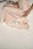 French style satin lace sleep dress