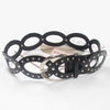Women’s Studded Oval Link Hip Belt in Punk Style