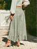 side wrap maxi skirt summer beach outfit