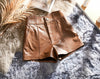 Women’s Leather High Waist Shorts Wide Leg