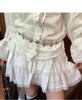Retro western rivet belt women brown waist chain floral design 3