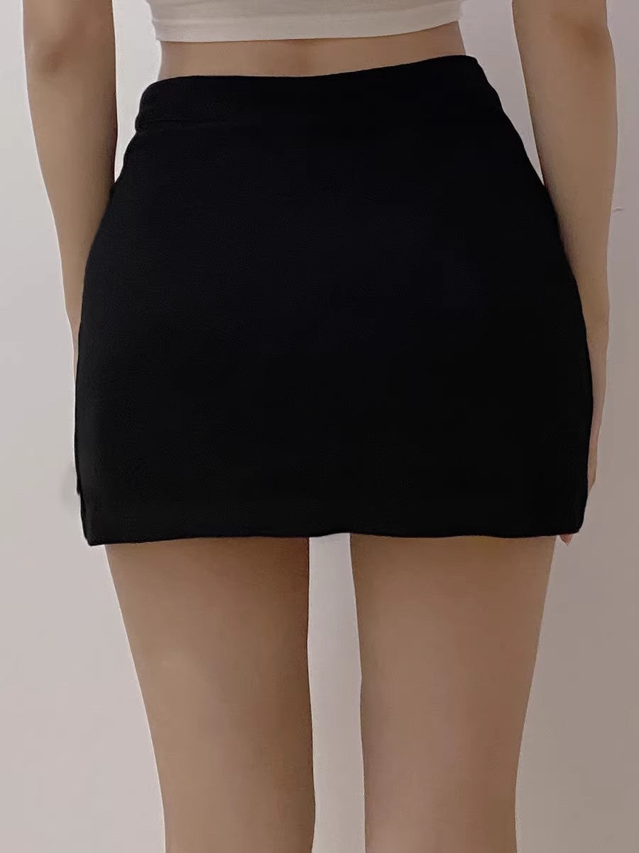 Custom Tailored Low Rise Mini Skirt