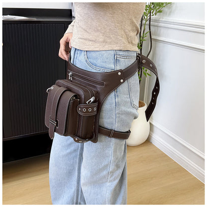 Waist Bag for Women with Thigh Strap and Crossbody Carry