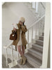 Double-Faced Wool Stand Collar Short Coat