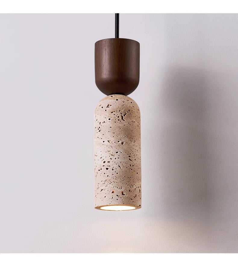 Travertine Stone Pendant Light for Dining Room & Bedroom