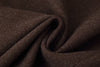 Long brown wool coat women winter outerwear
