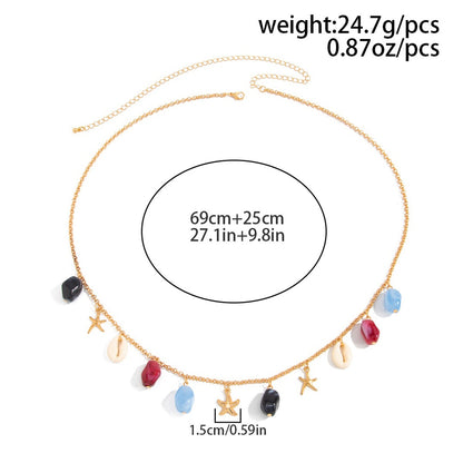 Women’s Starfish Seashell Waist Chain
