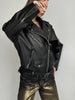Women’s PU Oversized Leather Biker Jacket
