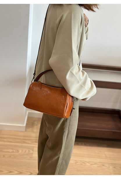 Genuine Leather Shoulder Bag for Women Top Handle