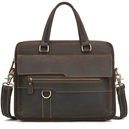 Genuine Leather Office Messenger Bag for Men