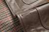 Men’s Oil-Waxed Leather Slim Fit Jacket