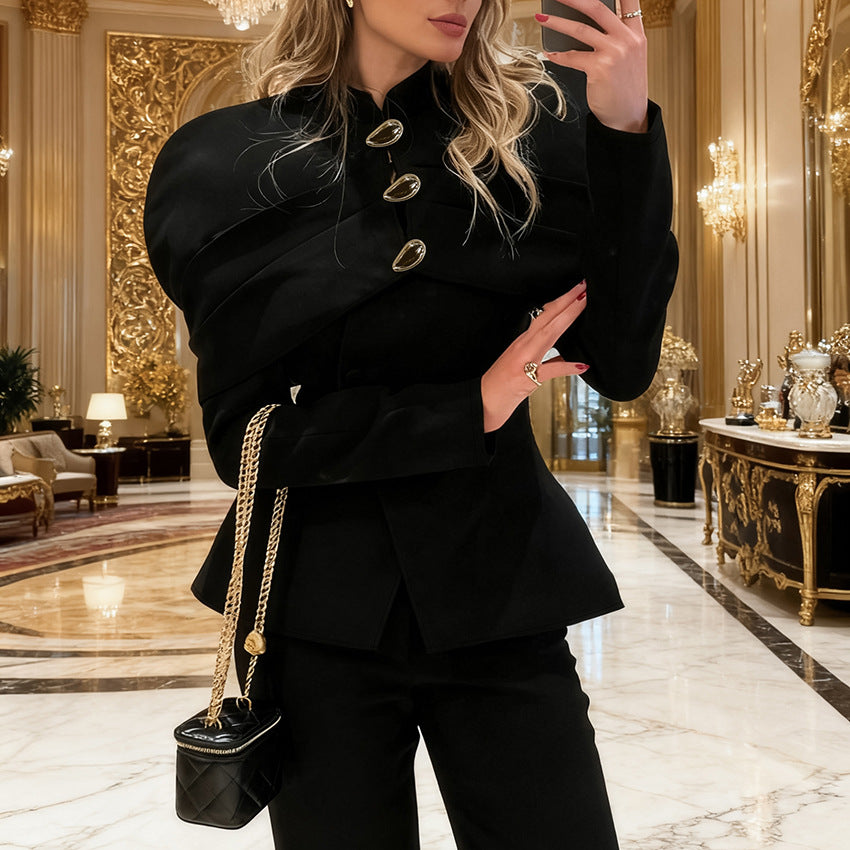 Women Slim-Fit Luxury Retro Jacket Blazer