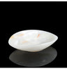 Light Luxury Marble Fruit Plate Natural White Jade Decorative Bowl