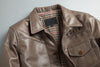 Men’s Oil-Waxed Leather Slim Fit Jacket