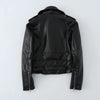 Women’s Slim Fit Motorcycle PU Leather Jacket