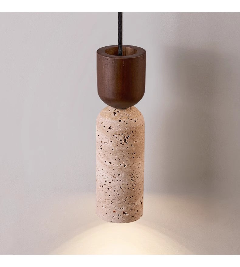 Travertine Stone Pendant Light for Dining Room & Bedroom