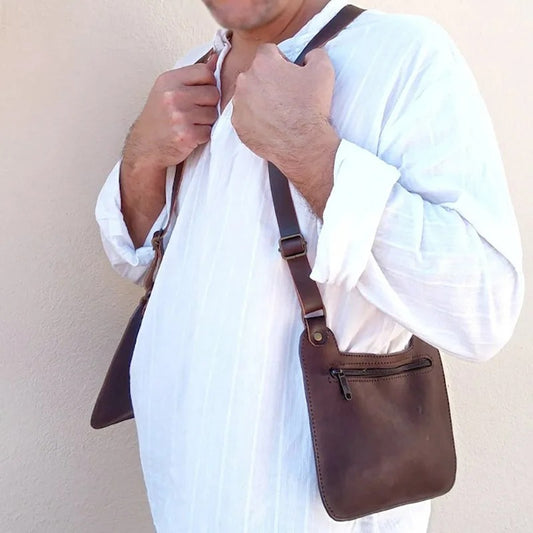 Medieval Leather Shoulder Holster Harness