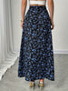 high waist split maxi skirt