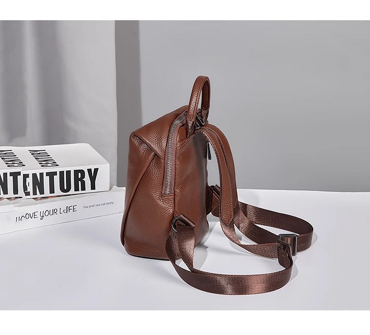 Women Mini Leather Backpack Purse Bag