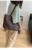 Full Grain Leather Tote Bag Office Shoulder