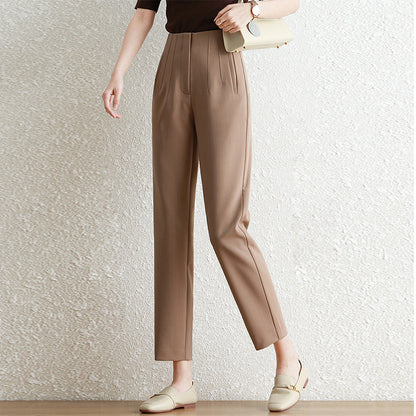 Women's Pleated Straight Leg Pants