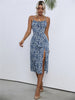 cami maxi dress with slit hem
