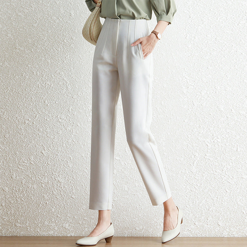 Women's Pleated Straight Leg Pants