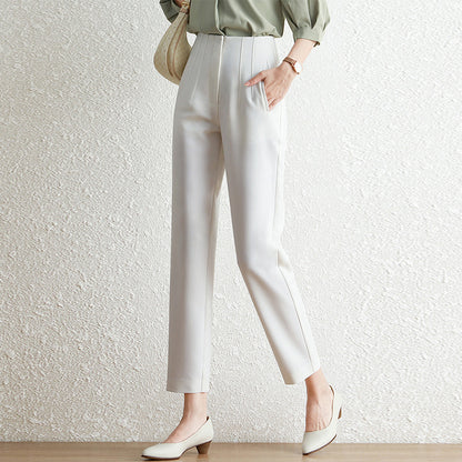 Women's Pleated Straight Leg Pants