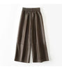 Women’s Leather Trousers High-Waisted Black Wide-Leg Pants