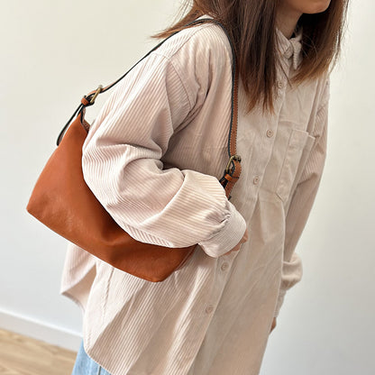 Genuine Leather Underarm Shoulder Bag for Women