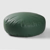 Faux Leather Pouf Ottoman Cover with Carry Handle