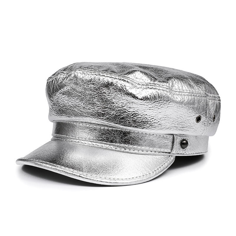 Women’s Genuine Leather Captain Hat