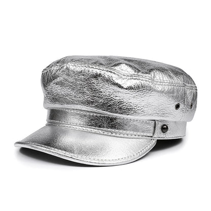 Women’s Genuine Leather Captain Hat