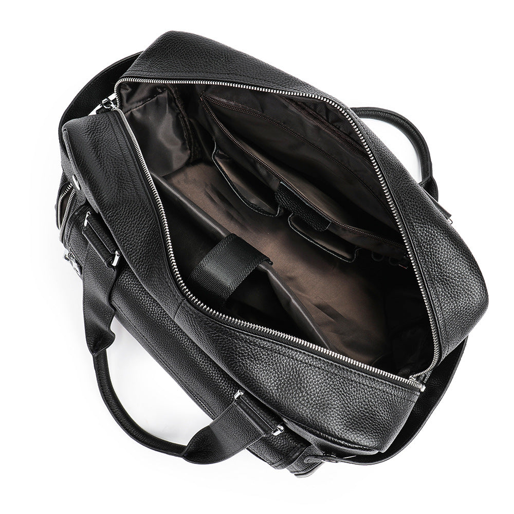 Leather Duffle Bag Large Capacity Travel Weekender
