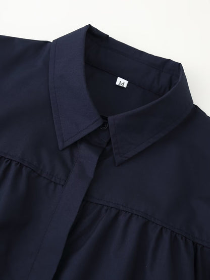 Flare Sleeve Loose-Fit Woven Women's Shirt
