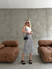 Split Thigh Maxi Skirt Beach Outfit