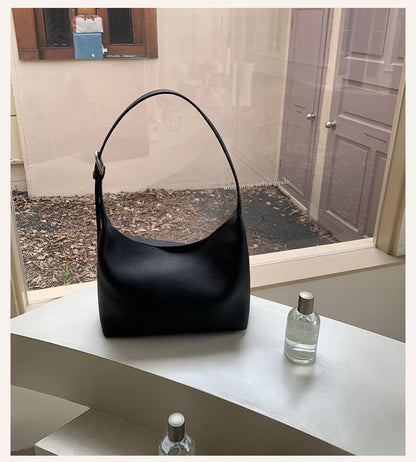 Women’s Top-Grain Leather French Hobo Shoulder Bag