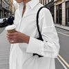 Plain White Extra Long Women's Shirt